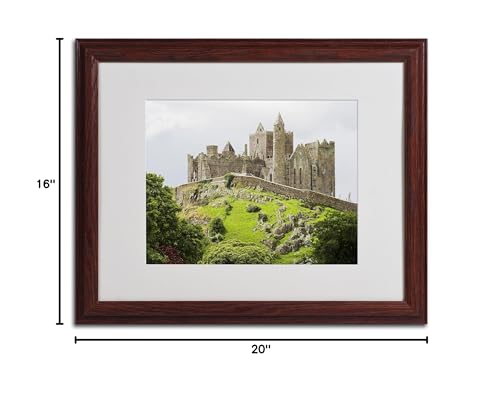 Trademark Fine Art Rock of Cashel Ireland by Pierre Leclerc Canvas Wall Artwork, Wood Frame, 16 by 20-Inch