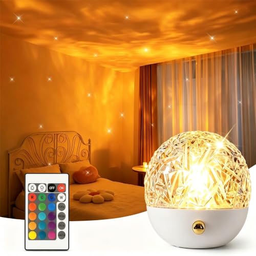 3-in-1 LED Projector Lamp with 300 Modes, RGB Remote Control Mood Light