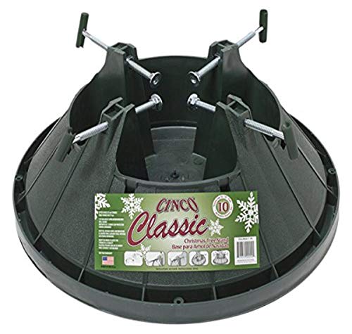 Classic Christmas Tree Stand for Real Trees Up to 10 Ft - Medium Green