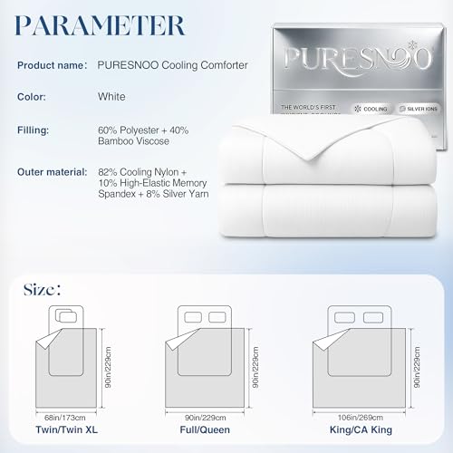 King Silver Infused Cooling Comforter - Lightweight & Breathable