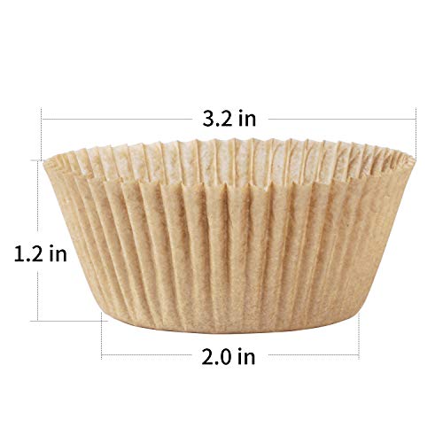 Standard Paper Cupcake Liners - 500 Count Greaseproof Muffin Baking Cups