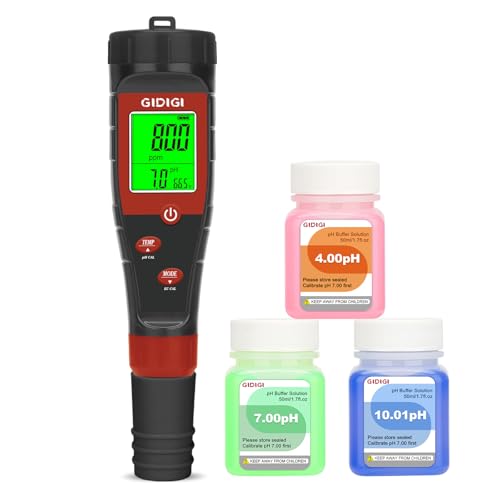 4-in-1 Digital pH Tester and TDS Meter for Hydroponics and Water