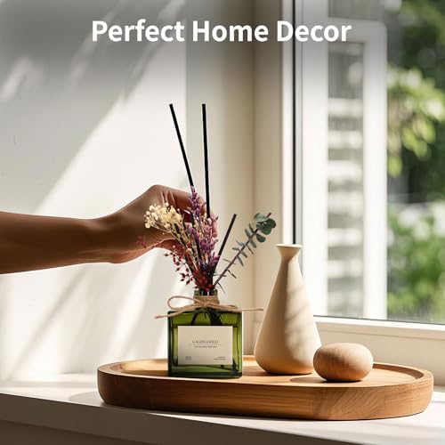 Sandalwood Reed Diffuser Set, 6.09 oz Long-Lasting Home Fragrance with Sticks