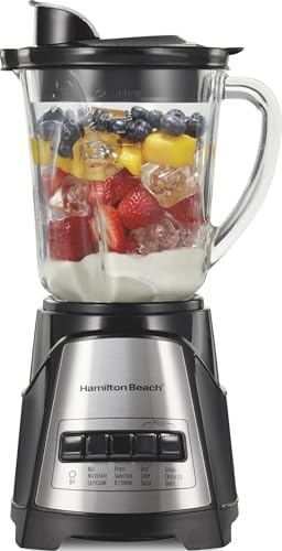 700W Electric Countertop Blender with 40 oz Glass Jar & 12 Functions