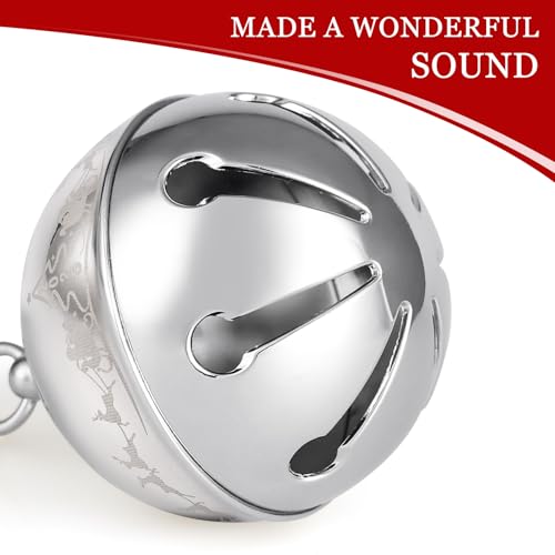2025 Engraved Christmas Sleigh Bell Ornament, Stainless Steel Keepsake