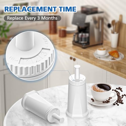 Espresso Machine Replacement Water Filters (4-Pack) - Fits BES008 Series