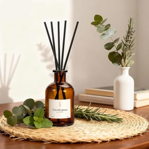 Eucalyptus Reed Diffuser Set - 2 Pack Long-Lasting Home Fragrance