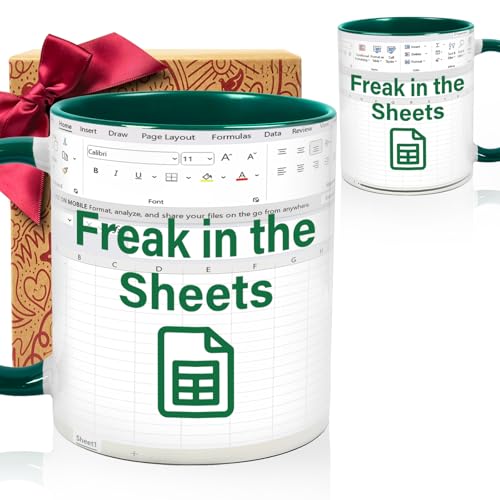 Funny Coffee Mug Gift for Accountant - Spreadsheet Office Humor 11oz