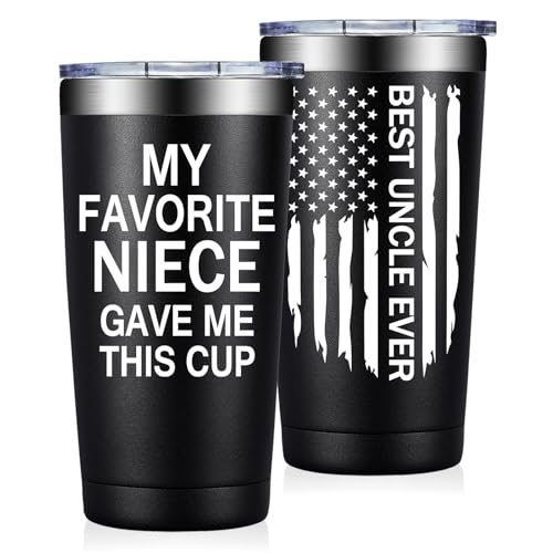 Fufandi Uncle Gifts from Niece My Favorite Niece Gave Me This Cup - Uncle Niece Black
