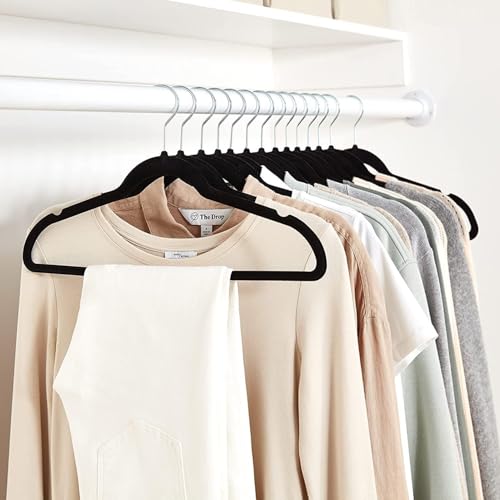 Amazon Basics Slim Velvet Non-Slip Suit Hangers, 30-Pack