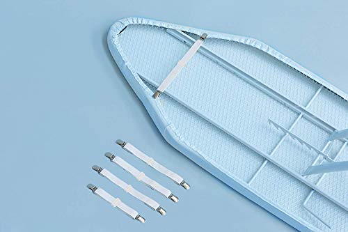 Adjustable Ironing Board Cover Clips - Elastic Fasteners (Set of 4)