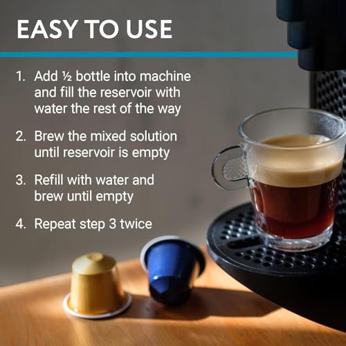 Universal Coffee Maker Descaler & Limescale Remover Solution - 2-Pack (8 oz)