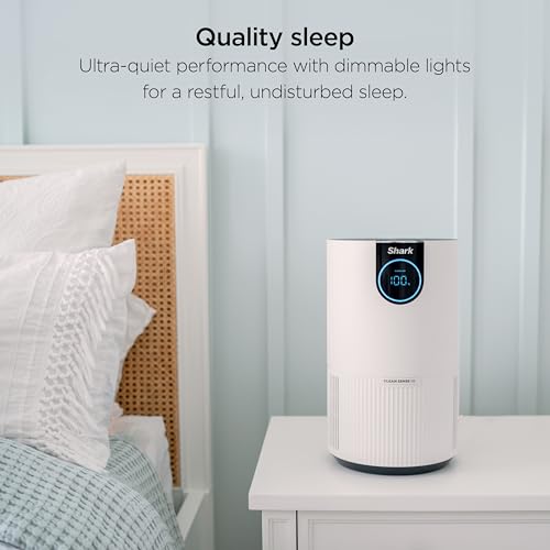 Shark Sense Air Purifier with Pet Filter - 500 sq.ft. Coverage, White, HP102PET
