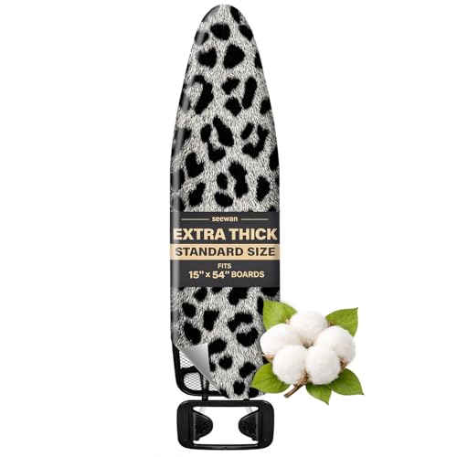 Standard Size Ironing Board Cover 15x54 Inch Heat & Stain Resistant Cotton