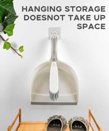 Small Hand Broom and Dustpan Set - Compact Handheld Cleaning Tool