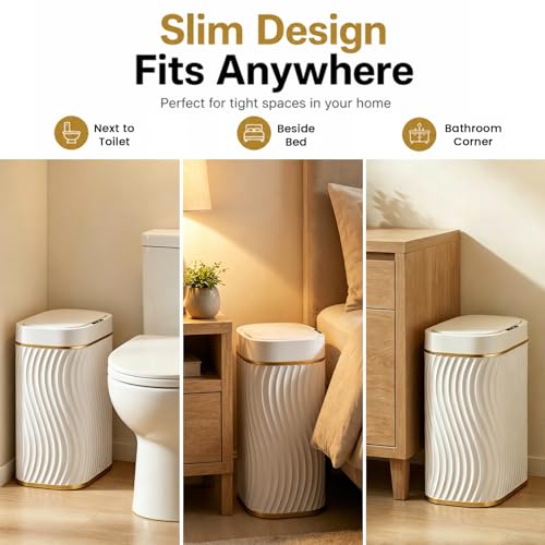 Automatic Touchless Trash Can with Motion Sensor 5 Gallon Slim