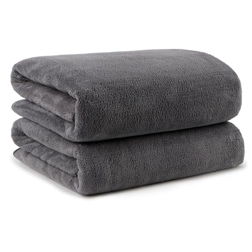 Orighty Microfiber Bath Towel Set 2-Pack (27"x54") - Soft Quick Dry, Grey