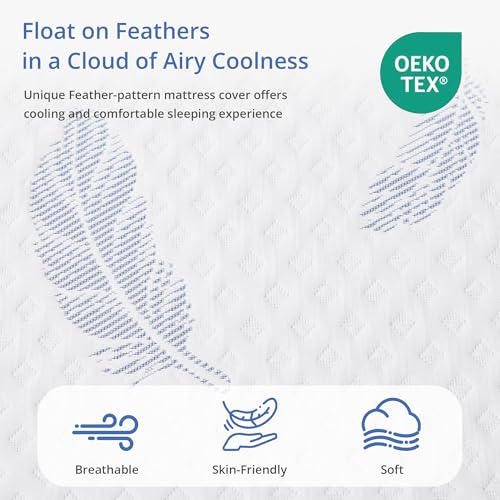 12-Inch Queen Gel Memory Foam Mattress, Cooling Breathable Mattress in a Box