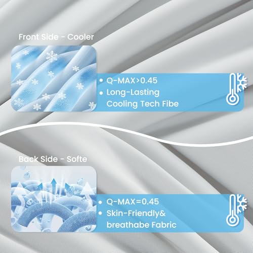 Topcee Cooling Comforter Queen Size -Cooling Blanket for Hot Sleepers