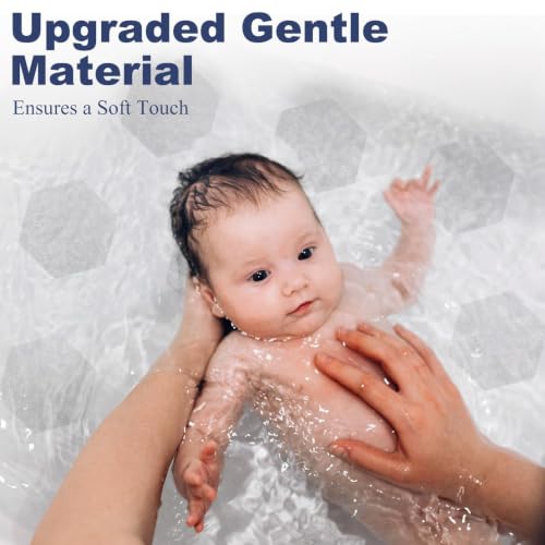 Anti-Slip Shower Stickers - 14 Pack Clear Hexagonal Bathtub Treads