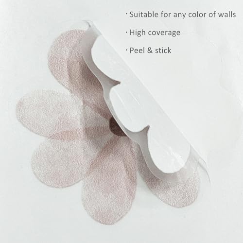 Boho Daisy Flower Wall Decals - 84 Pcs Peel and Stick Floral Stickers