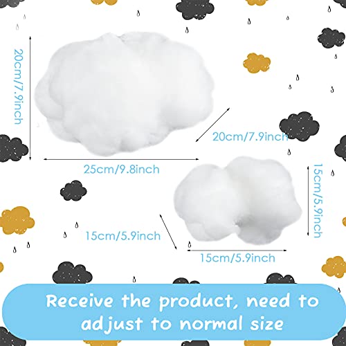 6-Piece Artificial Hanging Cloud Props for Ceiling Party Decor