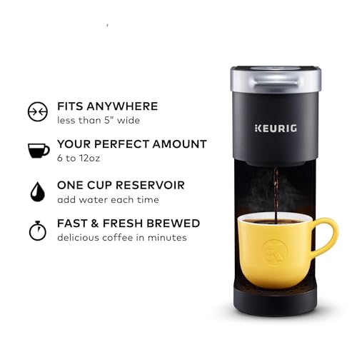 Compact Single Serve Pod Coffee Maker for Small Spaces - 6-12 oz Brew