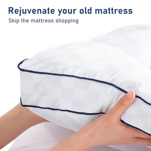 Extra Thick Queen Mattress Topper with Cooling Plush Pillowtop