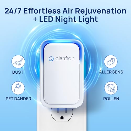 Plug-In Air Ionizer 3-Pack - Portable Negative Ion Air Purifier & Odor Eliminator for Home, Bedroom, and Office