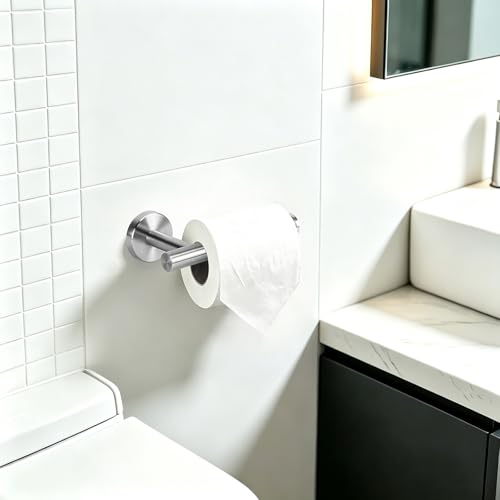 Brushed Nickel Stainless Steel Toilet Paper Holder - Wall Mount