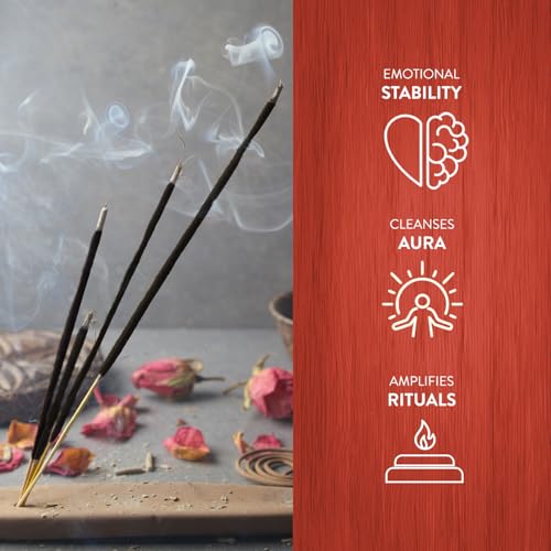 Dragon's Blood Hand-Rolled Incense Sticks - 120 Count Box for Stress Relief