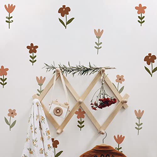 Boho Nursery Wall Stickers - 12 Sheets Removable Vinyl Decals for Kids Room