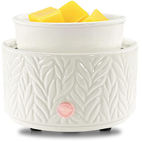 Ceramic Wax Melt Warmer - 3-in-1 Electric Fragrance Oil Burner for Home Decor
