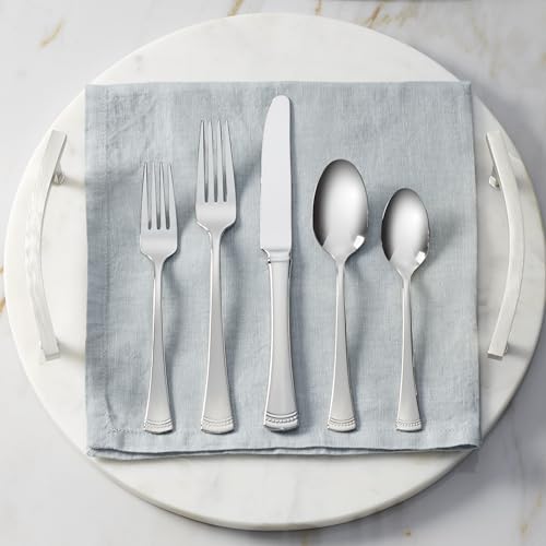Lenox Portola 20-Piece Flatware Set for 4 - Elegant Stainless Steel Silverware