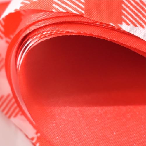 2 Pack Red Plaid Triangle Banner Garland 66ft Pennant Flags for Wedding Party Christmas