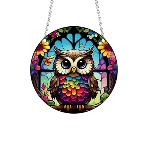 Owl Acrylic Window Hanging Ornament - Stylish Home Decor