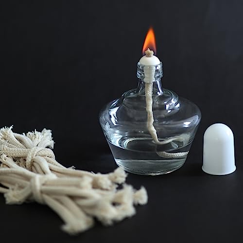 Round Cotton Oil Lamp Wicks - 20 PCS for Tiki Torches & Oil Lamps