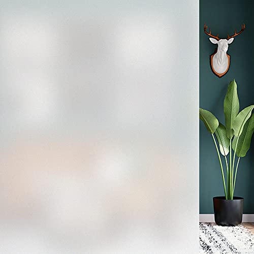 Frosted Window Privacy Film - Non-Adhesive, 23.6x78.7 Inch, UV Blocking