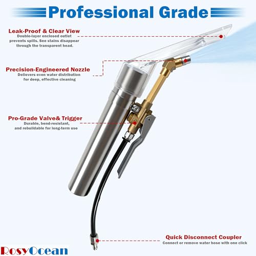 Shop Vacuum Extractor Attachment for Carpet and Upholstery Cleaning