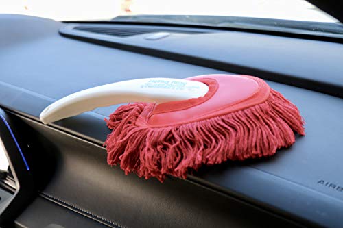 Mini Car Dashboard Duster - Wax-Treated Cotton Interior Cleaning Brush
