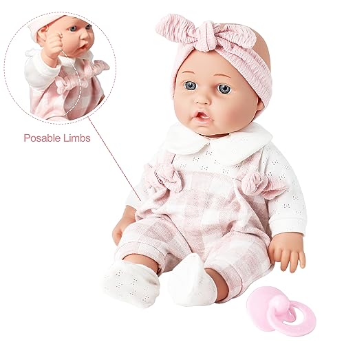 12-Inch Baby Doll Playset with Blanket, Pacifier, and Feeding Bottle