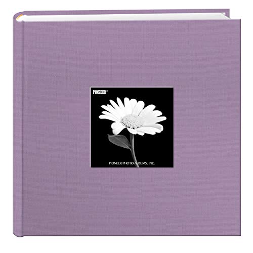 Fabric 4x6 Photo Album - 200 Pocket Bookbound Memory Book, Misty Lilac