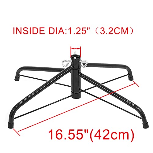 Folding Metal Christmas Tree Stand Base for 4 to 7.5 ft Artificial Trees