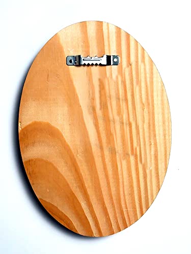 Handmade Virgin Mary Wood Burning Pyrography Art 7x5 Inch Wall Plaque