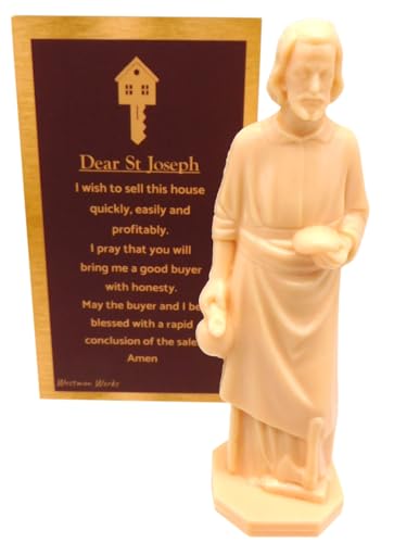 Saint Joseph House Selling Statue Kit with Prayer Card & Novena Guide