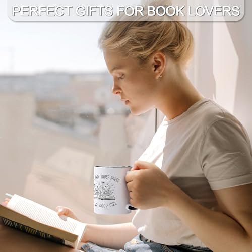 Maustic Two Tone Book Lover Coffee Mug 11oz - Good Girl Reader Gift