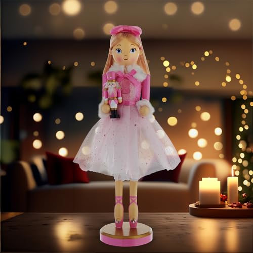 12-Inch Clara Ballerina Nutcracker Figurine for Christmas Holiday Decor