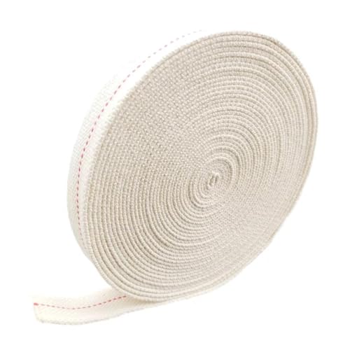 3/8 Inch Flat Cotton Oil Lamp Wick Roll - 33ft Kerosene Lantern Wick