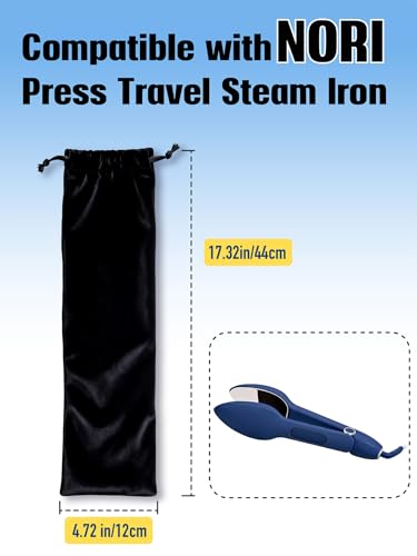 Portable Travel Storage Bag for Steam Iron - Protective Suede-Finish Case