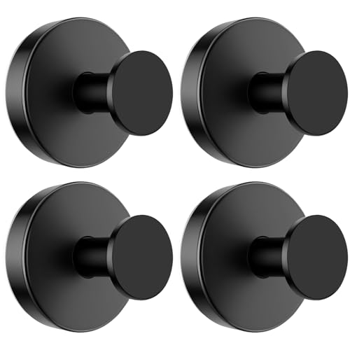Heavy Duty Suction Cup Hooks - Stainless Steel Shower Towel Hooks, 4 Pack
